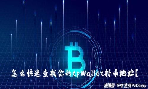 怎么快速查找你的tpWallet持币地址？