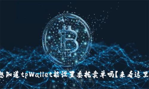 想知道tpWallet能设置委托卖单吗？来看这里！