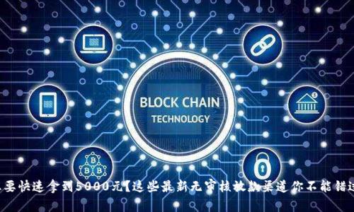 想要快速拿到5000元？这些最新无审核放款渠道你不能错过！